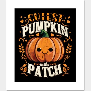 Cutest Pumpkin in The Patch Halloween Posters and Art